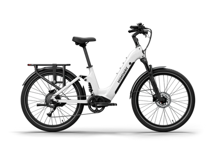 Himiway | Electric Bike | Model A7 Commuter | 27.5 x 2.4” Tires | 750W Hub Motor | 65 Mile Range | 400 lb Payload | Full Suspension Comfort | For Urban Comfort & All-Terrain Exploration