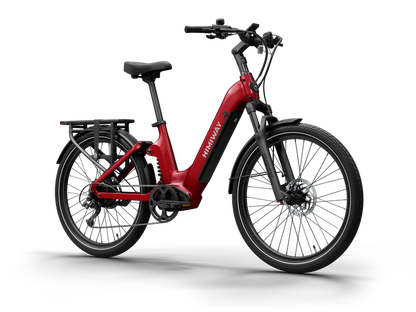 Himiway | Electric Bike | Model A7 Commuter | 27.5 x 2.4” Tires | 750W Hub Motor | 65 Mile Range | 400 lb Payload | Full Suspension Comfort | For Urban Comfort & All-Terrain Exploration