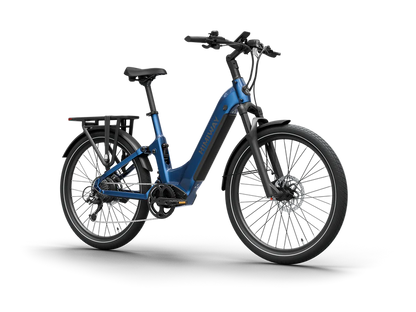 Himiway | Electric Bike | Model A7 Commuter | 27.5 x 2.4” Tires | 750W Hub Motor | 65 Mile Range | 400 lb Payload | Full Suspension Comfort | For Urban Comfort & All-Terrain Exploration