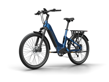 Himiway | Electric Bike | Model A7 Commuter | 27.5 x 2.4” Tires | 750W Hub Motor | 65 Mile Range | 400 lb Payload | Full Suspension Comfort | For Urban Comfort & All-Terrain Exploration