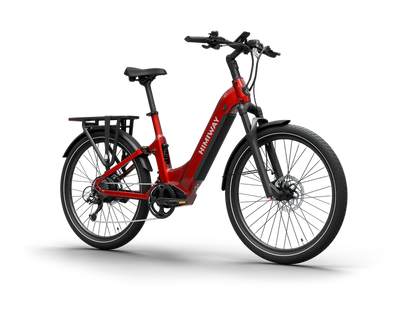 Himiway | Electric Bike | Model A7 Commuter | 27.5 x 2.4” Tires | 750W Hub Motor | 65 Mile Range | 400 lb Payload | Full Suspension Comfort | For Urban Comfort & All-Terrain Exploration
