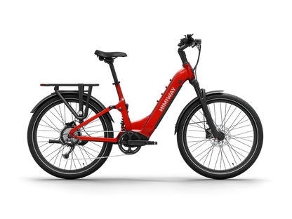 Himiway | Electric Bike | Model A7 Commuter | 27.5 x 2.4” Tires | 750W Hub Motor | 65 Mile Range | 400 lb Payload | Full Suspension Comfort | For Urban Comfort & All-Terrain Exploration