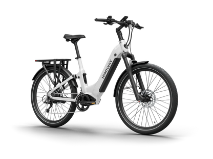 Himiway | Electric Bike | Model A7 Commuter | 27.5 x 2.4” Tires | 750W Hub Motor | 65 Mile Range | 400 lb Payload | Full Suspension Comfort | For Urban Comfort & All-Terrain Exploration