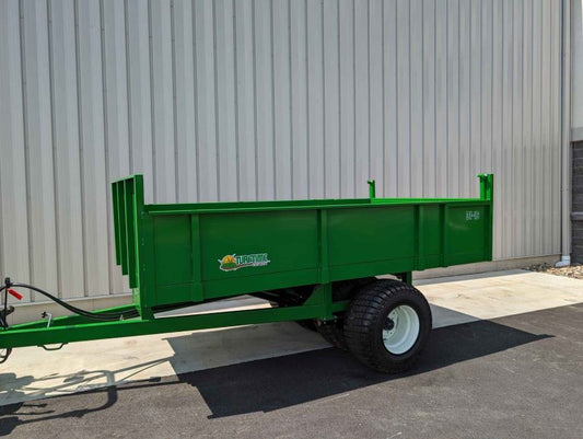 TurfTime Dump Trailer Heavy Duty | Model DT-16 | GVW 16,000lb | 132"L x 78"W Bed Size | For Tractor