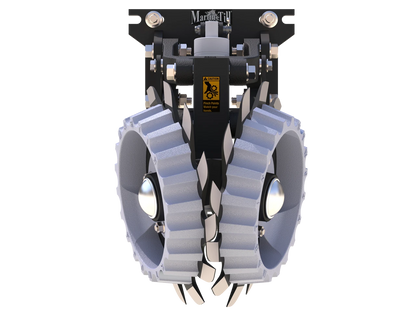 Martin-Till ACCR Floating Row Cleaner | 60° Wide Frame | Air Cylinder & Razor Wheels | For High-Speed Planters & Narrow Row Spacing