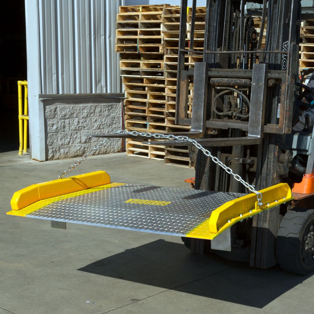 Guardian Industrial Products Aluminum Dock Board | Model ADB-6060-15000 | 60" W x 60" L | 15,000 lb Capacity | For Forklifts & Loading Docks
