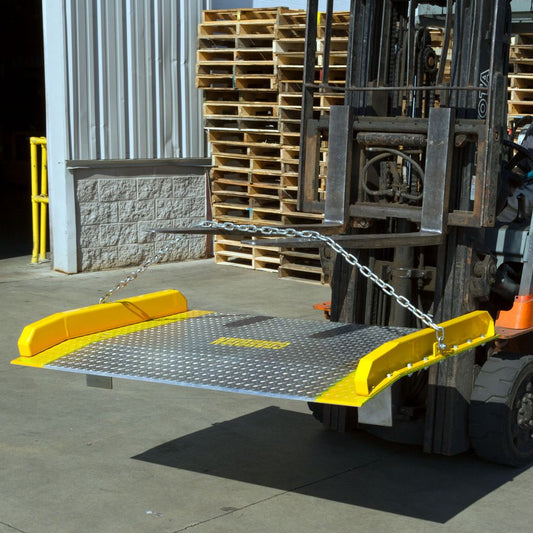 Guardian Industrial Products Aluminum Dock Board | Model ADB-6060-15000 | 60" W x 60" L | 15,000 lb Capacity | For Forklifts & Loading Docks