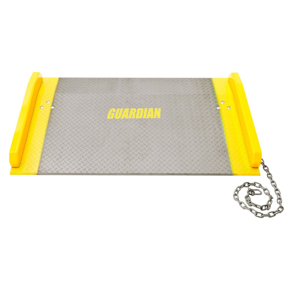Guardian Industrial Products Aluminum Dock Board | Model ADB-6060-15000 | 60" W x 60" L | 15,000 lb Capacity | For Forklifts & Loading Docks