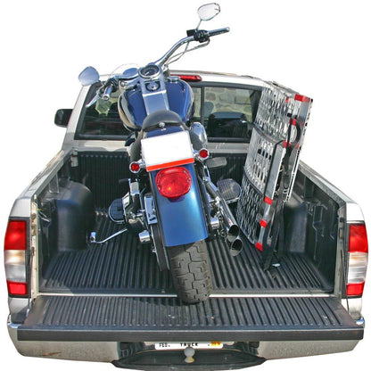 Black Widow 3-Piece Arched Folding Motorcycle Ramp | Model AF-9034-HD | Width 33-1/2" | Length 7' 5" | Capacity 1,500 lb | Horsepower 4 To 90+ HP | For Motorcycles, ATVs & Dirt Bikes