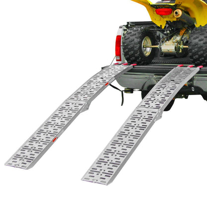 Black Widow Arched Folding Dual Runner ATV Ramps | Model AFP-9012-2 | Size 7'6" Length x 11.1" Width | Capacity 1,500 lb. | Horsepower 4 To 90+ HP | For ATV & UTV Loading