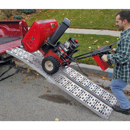 Black Widow Arched Folding Dual Runner ATV Ramps | Model AFP-9012-2 | Size 7'6" Length x 11.1" Width | Capacity 1,500 lb. | Horsepower 4 To 90+ HP | For ATV & UTV Loading