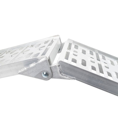 Black Widow Arched Folding Dual Runner ATV Ramps | Model AFP-9012-2 | Size 7'6" Length x 11.1" Width | Capacity 1,500 lb. | Horsepower 4 To 90+ HP | For ATV & UTV Loading