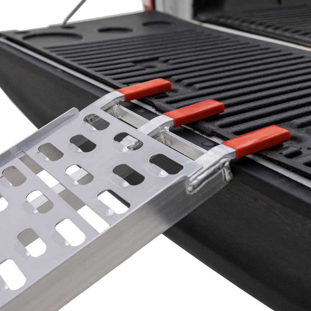 Black Widow Arched Folding Motorcycle Ramp | Model AFP-9012 | Size 11.1" Wide | Capacity 750 lb | For Street, Sport, Dirt Bikes & Scooters