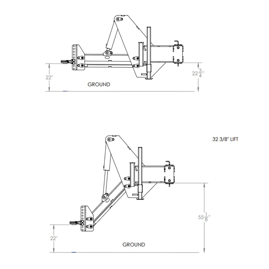 Schnell Industries Planter Conversion Hitch | Model SPHUV10-W | Heavy-Duty 3/4 in Steel Drawbar Hitch | 80–400+ HP | For Tractor