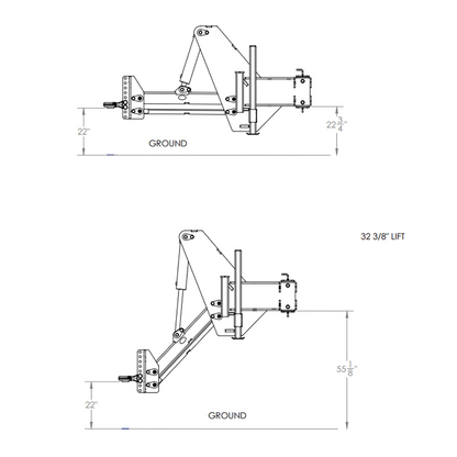 Schnell Industries Planter Conversion Hitch | Model SPHUV10-W | Heavy-Duty 3/4 in Steel Drawbar Hitch | 80–400+ HP | For Tractor