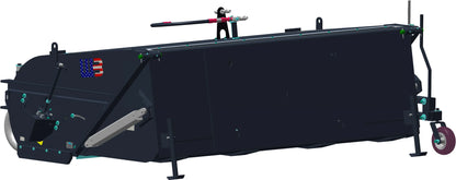 Werk-Brau Pick-Up Broom | Model WLLB | Width 84–104" | 15–44 GPM | For Wheel Loaders