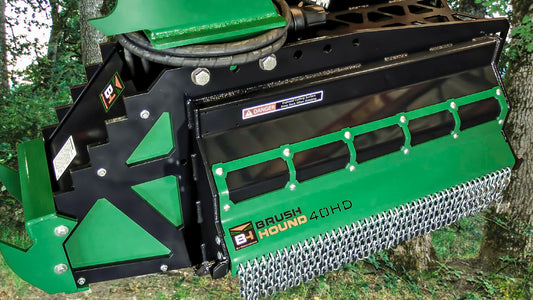 Brush-Hound Heavy Duty Flail Mower Shredder | Model 40EX-HD | Cutting Width 40" inches | Hydraulic Flow 25-54 GPM | For Excavator