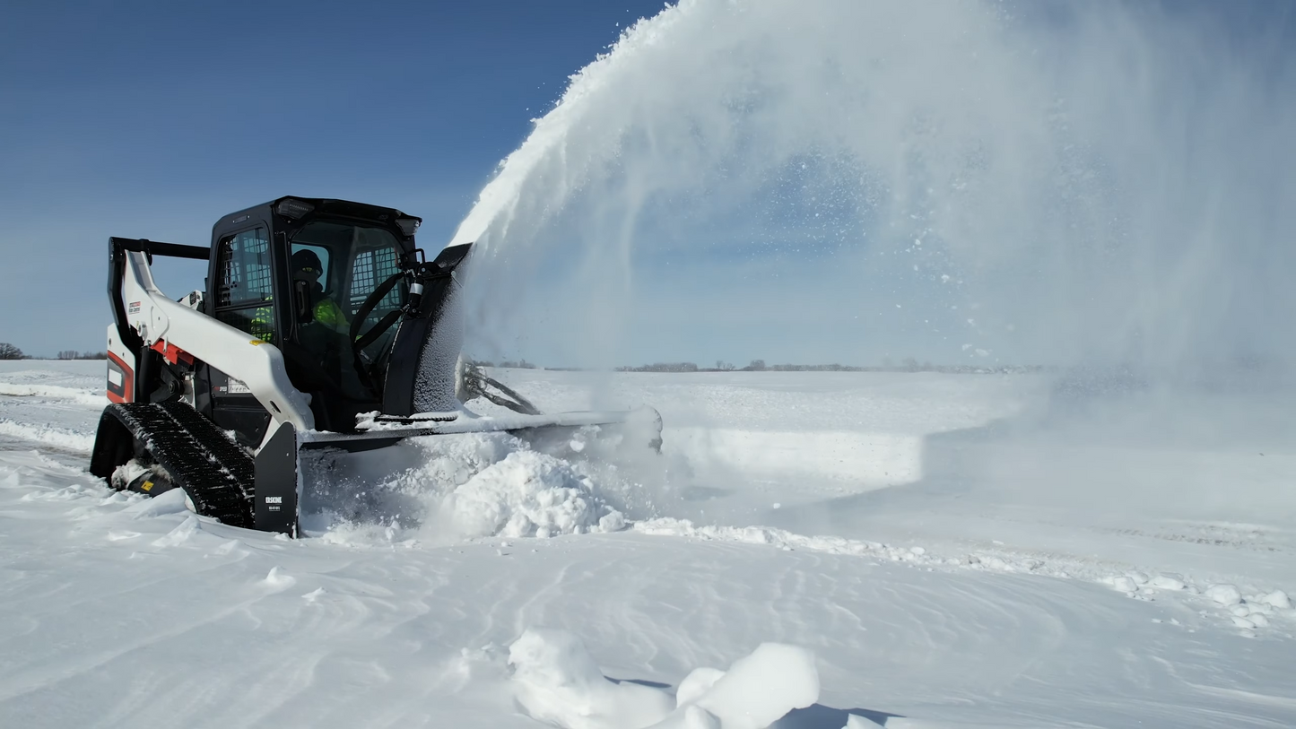 Erskine Hydraulic Snow-Blower SB-360 Series | Width 60", 72", 78" & 84" inches | Hydraulic Flow 26-38 GPM | For Skid Steer