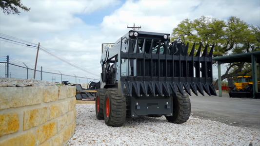 CID Severe Duty Root Rake | Width 72”, 84” & 96” inches | Tine Spacing 6" inches | For Skid Steer