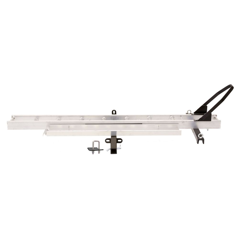 Black Widow Dirt Bike Carrier w/Chock | Model AMC-400-DLX | Track Size 75" | Capacity 400 lb | For Class III & IV 2" Hitch Motorcycles