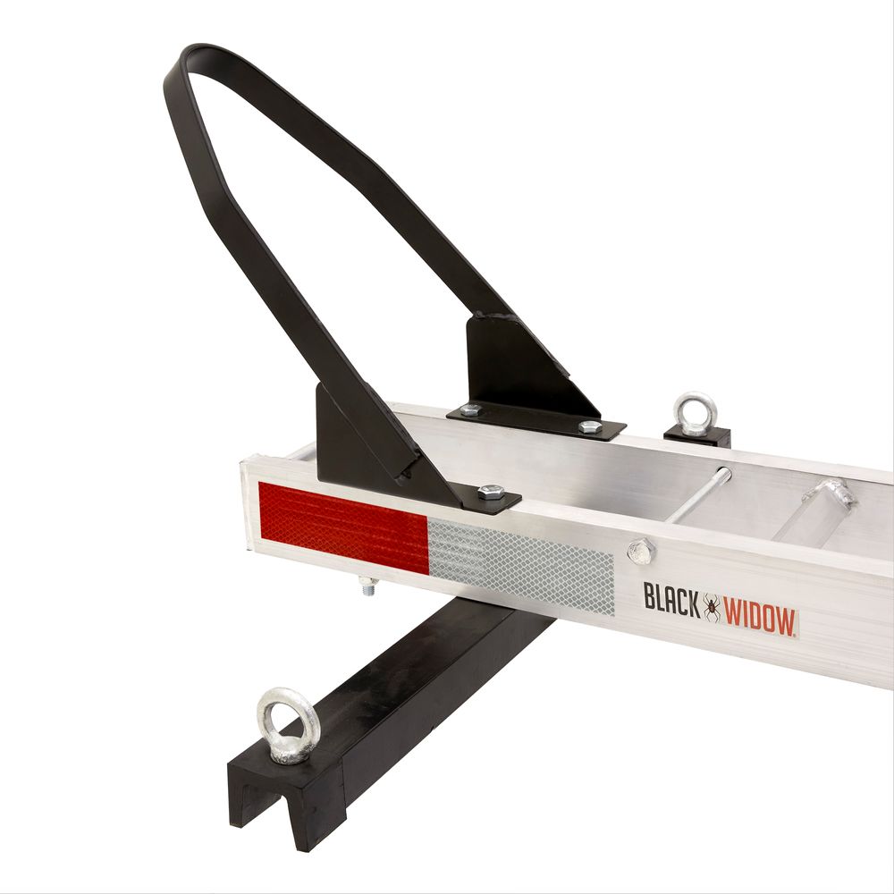 Black Widow Dirt Bike Carrier w/Chock | Model AMC-400-DLX | Track Size 75" | Capacity 400 lb | For Class III & IV 2" Hitch Motorcycles