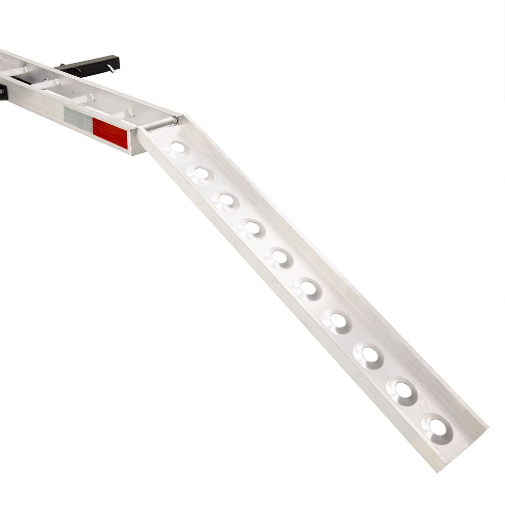 Black Widow Dirt Bike Carrier w/Chock | Model AMC-400-DLX | Track Size 75" | Capacity 400 lb | For Class III & IV 2" Hitch Motorcycles