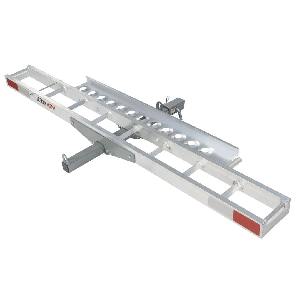 Black Widow Nonfolding Dirt Bike Carrier | Model AMC-400 | Track Width 5.5" | Capacity 400 lb. | For Class III–IV 2" Hitch Dirt Bikes, eBikes & Fat Tire Transport