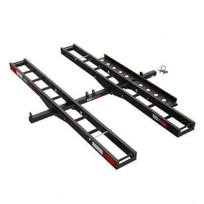 Black Widow Pro Double Dirt Bike Carrier | Model AMC-600-2-PRO | Dual 5.5" Tracks | Capacity 600 lb | For 2" Class III & IV Hitch Vehicles