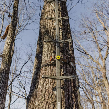 Millennium Treestands M215 Double Step Stick Ladder | Model M-215-00 | Overall Length 20' | Capacity 300 lb | Steel