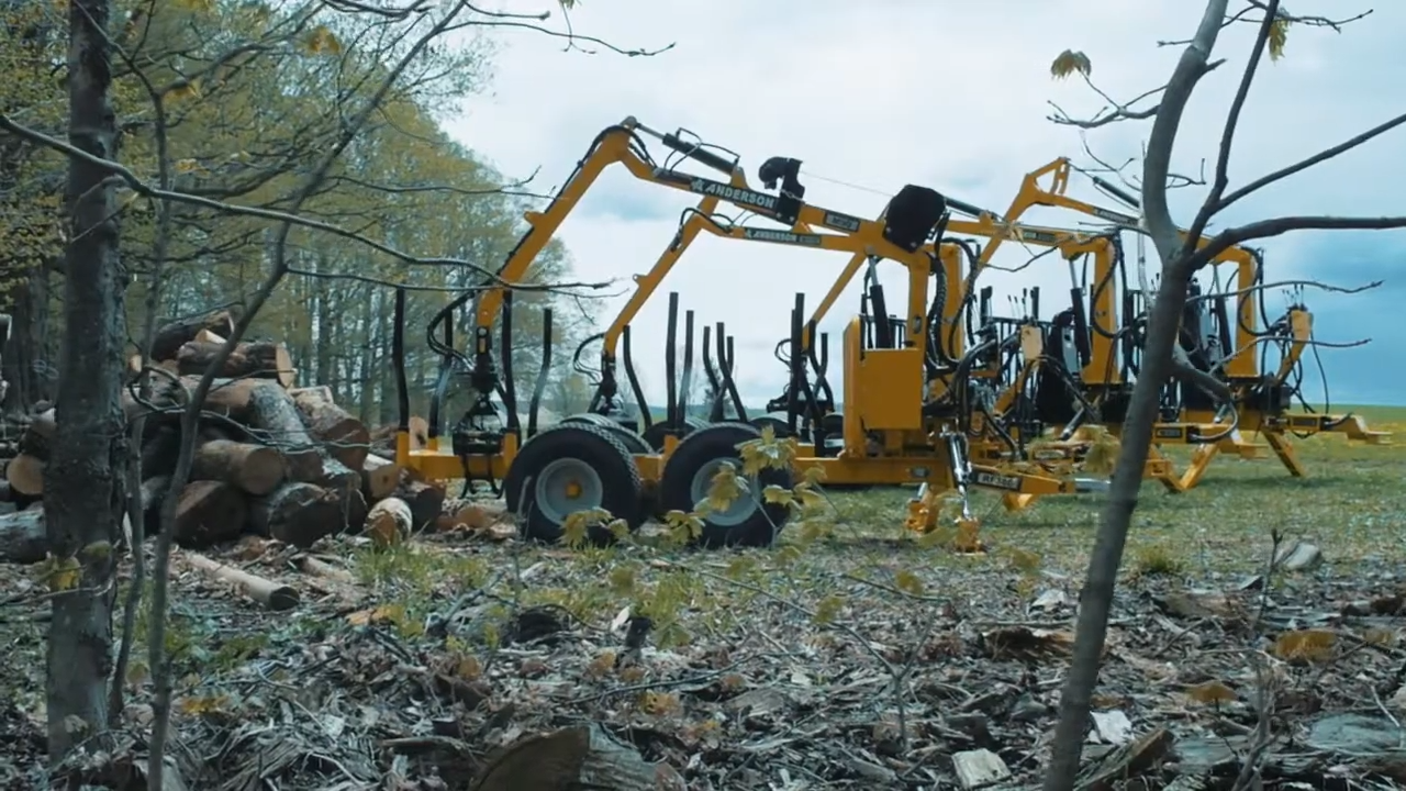 Anderson Log Loader | Model M-160 | Grapple Opening 48"  inches | Horsepower 75+ HP | For Tractors