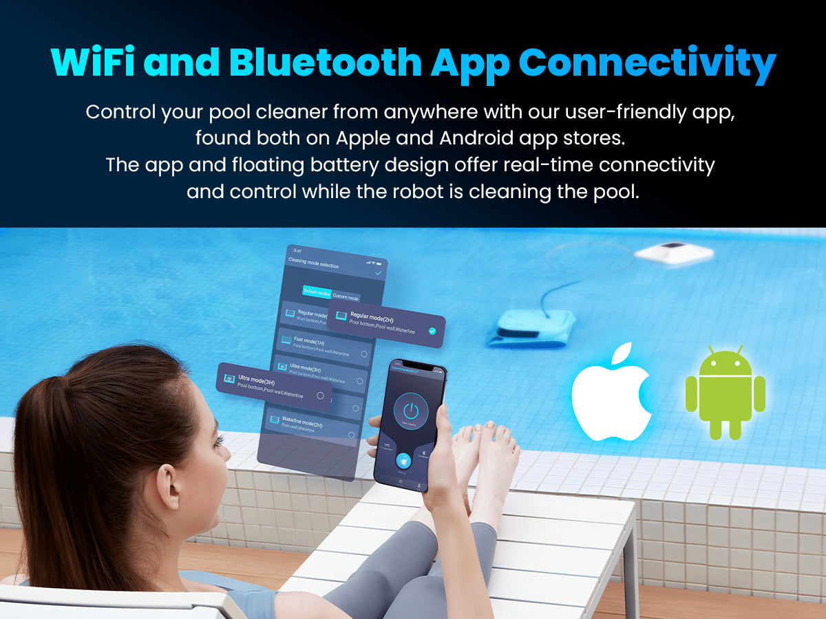 Chasing Cleaner Hydro 4 Corded Robotic Pool Cleaner | Pool Size 1,614 Sq.ft | Flow Rate 320 L/min