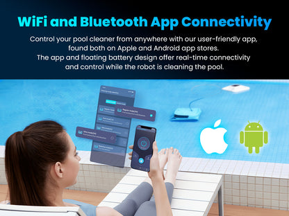 Chasing Cleaner Hydro 4 Corded Robotic Pool Cleaner | Pool Size 1,614 Sq.ft | Flow Rate 320 L/min