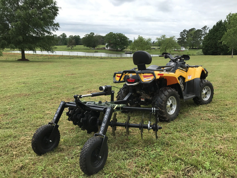 Dirt Dog ATV Equipment – Disc Harrow | DHV Series | Overall Width 37", 51" & 67" | 35-65 HP | For ATV/UTVs
