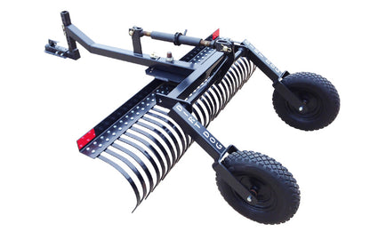 Dirt Dog ATV Equipment – Landscape Rake | LRV Series | Overall Width 48", 60" & 72" | 18–25 HP | For ATV/UTVs