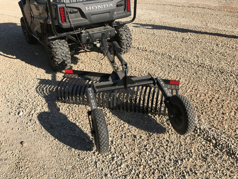 Dirt Dog ATV Equipment – Landscape Rake | LRV Series | Overall Width 48", 60" & 72" | 18–25 HP | For ATV/UTVs