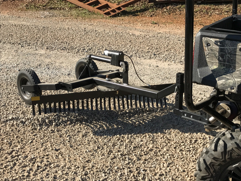 Dirt Dog ATV Equipment – Landscape Rake | LRV Series | Overall Width 48", 60" & 72" | 18–25 HP | For ATV/UTVs