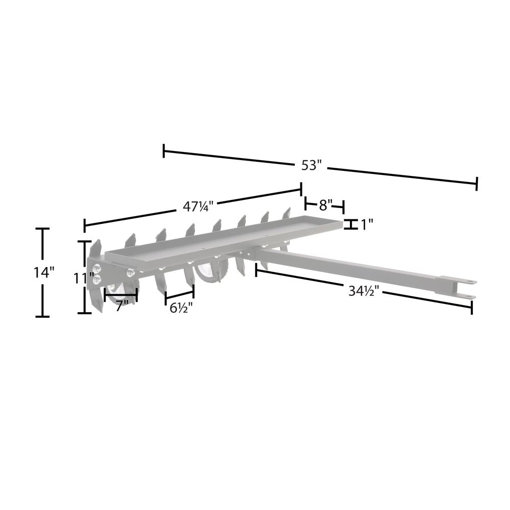 Black Widow Steel Chisel Plow | Model ATV-PLOW-1661 | Size 53" L x 47.25" W | Horsepower 4 To 90+ HP | For ATVs & UTVs