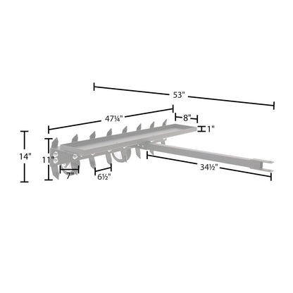 Black Widow Steel Chisel Plow | Model ATV-PLOW-1661 | Size 53" L x 47.25" W | Horsepower 4 To 90+ HP | For ATVs & UTVs