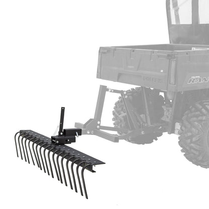 Black Widow Steel Landscape Rake | Model ATV-RAKE-2143 | Width 60" | Horsepower 10 To 80 HP | For ATV & UTV