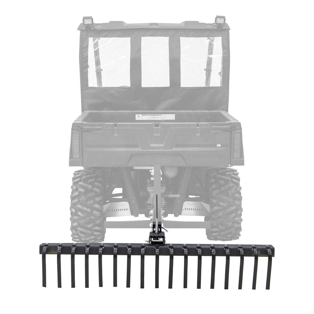 Black Widow Steel Landscape Rake | Model ATV-RAKE-2143 | Width 60" | Horsepower 10 To 80 HP | For ATV & UTV