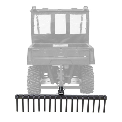 Black Widow Steel Landscape Rake | Model ATV-RAKE-2143 | Width 60" | Horsepower 10 To 80 HP | For ATV & UTV
