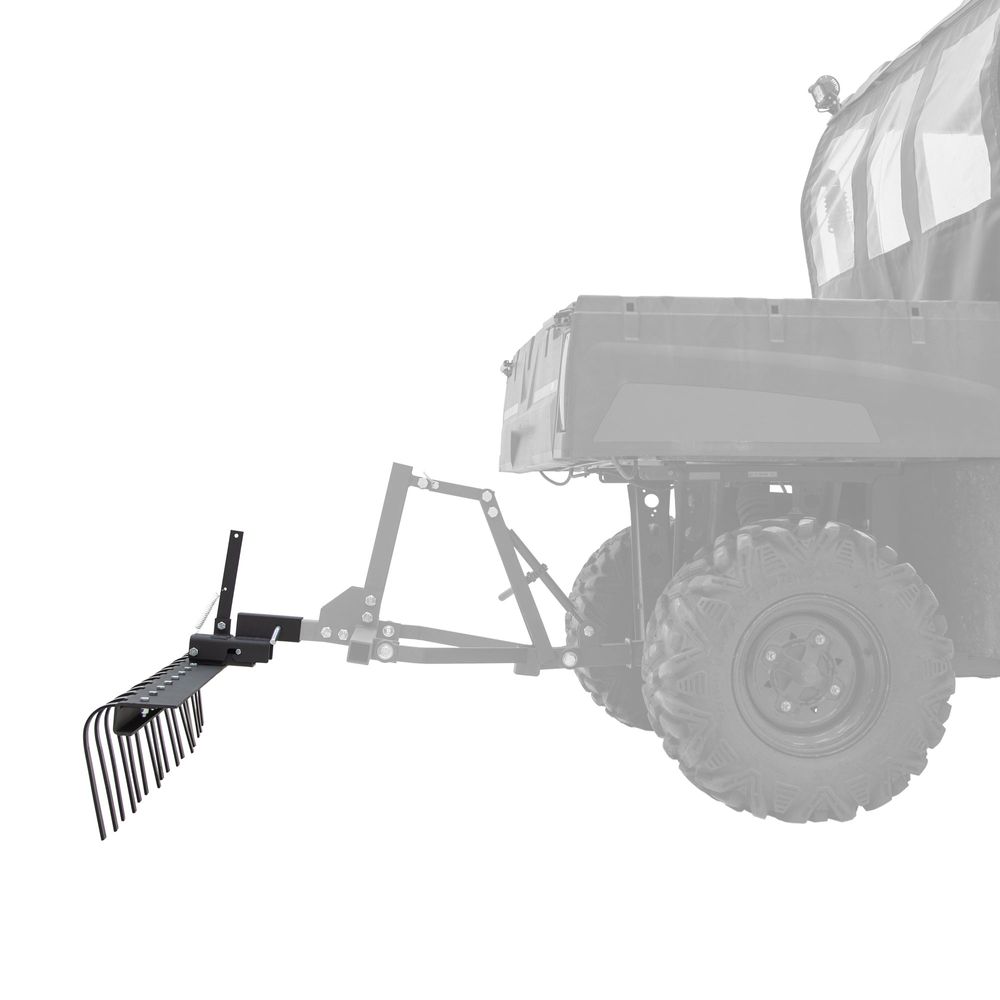 Black Widow Steel Landscape Rake | Model ATV-RAKE-2143 | Width 60" | Horsepower 10 To 80 HP | For ATV & UTV