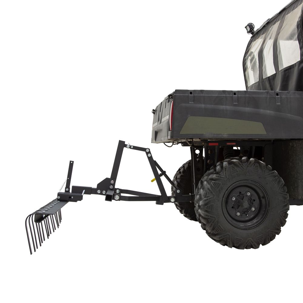 Black Widow ATV/UTV Rake Attachment System | Model ATV-RAKE-KIT | Width 60" | Horsepower 4 To 90+ HP | For ATV & UTV