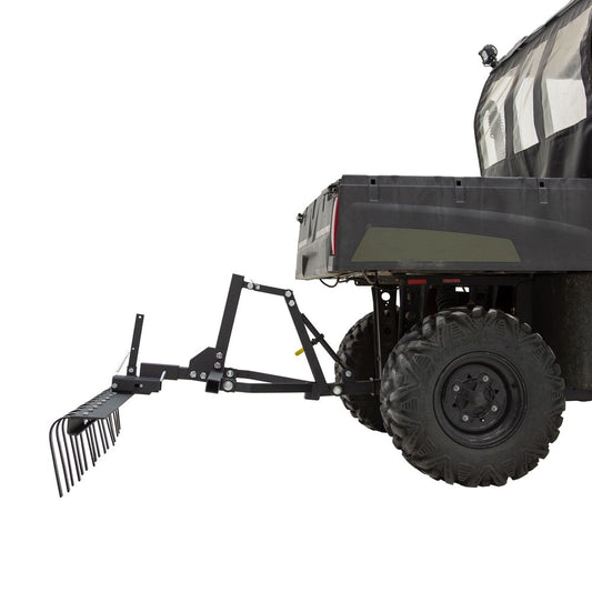 Black Widow ATV/UTV Rake Attachment System | Model ATV-RAKE-KIT | Width 60" | Horsepower 4 To 90+ HP | For ATV & UTV