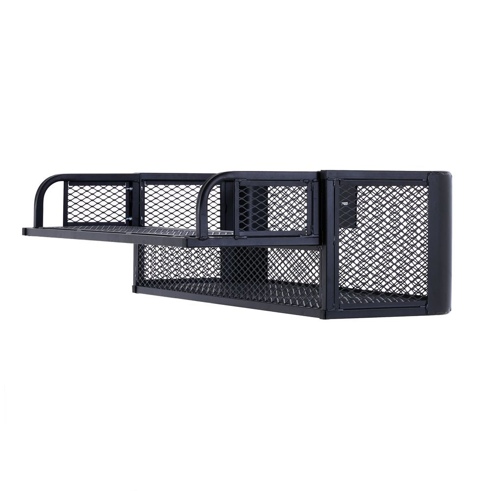 Black Widow Universal Deluxe Steel Mesh ATV Rear Drop Basket Rack | Model ATVDB-1004 | Size 41" L x 14" W | Capacity 300 lb. | Horsepower 4 To 90+ HP | For ATV & UTV Cargo Hauling