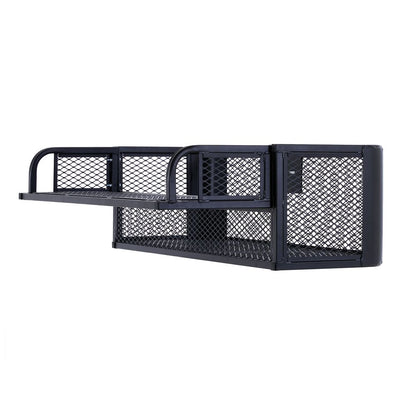 Black Widow Universal Deluxe Steel Mesh ATV Rear Drop Basket Rack | Model ATVDB-1004 | Size 41" L x 14" W | Capacity 300 lb. | Horsepower 4 To 90+ HP | For ATV & UTV Cargo Hauling