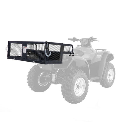 Black Widow Universal Steel ATV Rear Rack Drop Basket w/ Tailgate | Model ATVDB-TG-1205 | Size 41" x 14" | Horsepower 4 To 90+ HP | For ATV