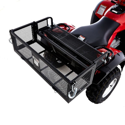 Black Widow Universal Steel ATV Rear Rack Drop Basket w/ Tailgate | Model ATVDB-TG-1205 | Size 41" x 14" | Horsepower 4 To 90+ HP | For ATV