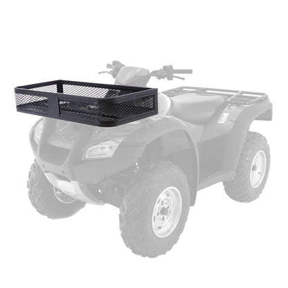 Black Widow Universal Deluxe Steel Mesh ATV Front Rack Basket | Model ATVFB-1057 | Size 36" L x 17" W x 6.5" H | Capacity 300 lb. | Horsepower 4 To 90+ HP | For ATV & UTV Loading