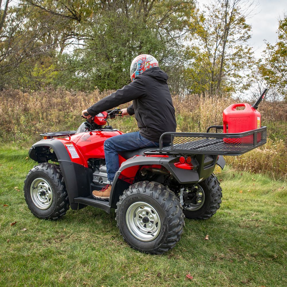 Black Widow Universal Deluxe Steel Mesh ATV Rear Rack Basket | Model ATVRB-1005 | Size 41" x 26.5" | Horsepower 4 To 90+ HP | For ATV